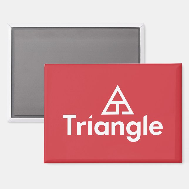 Triangle Stacked Logo Magnet (Front/Back)