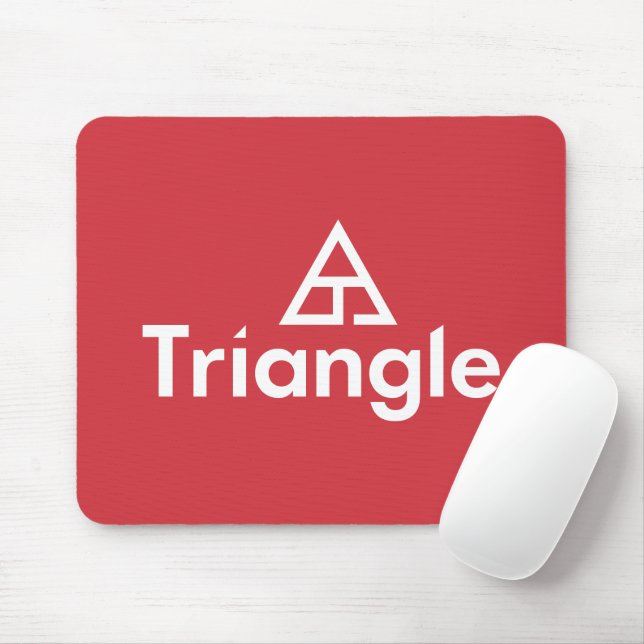 Triangle Stacked Logo Mouse Pad (With Mouse)