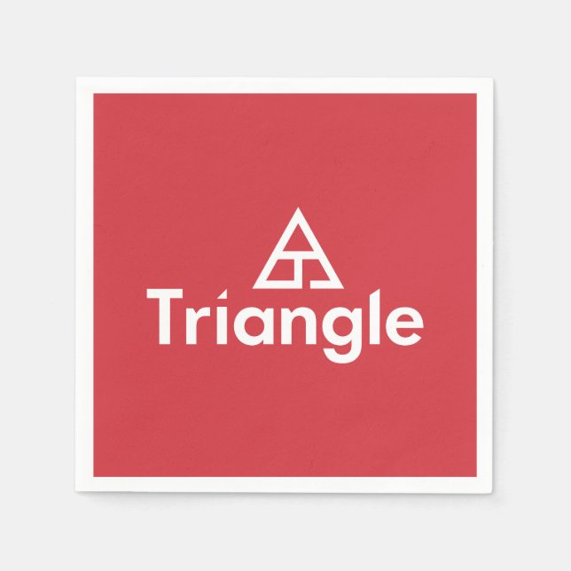 Triangle Stacked Logo Napkins (Front)
