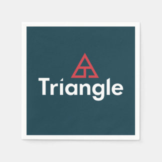 Triangle Stacked Logo Napkins