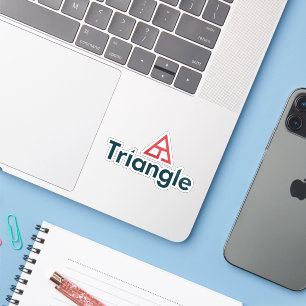 Triangle Stacked Logo Sticker