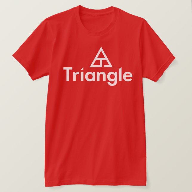 Triangle Stacked Logo T-Shirt (Design Front)
