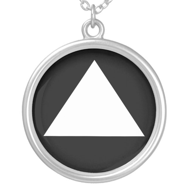 Triangle Sterling Silver Necklace (Front)