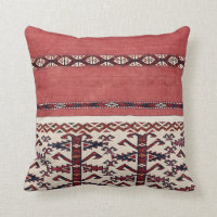 Triangle Stripe Kilim III Red Black White