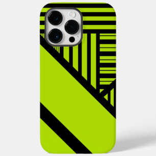Triangle Stripes - Lime Green Case-Mate iPhone 14 Pro Max Case