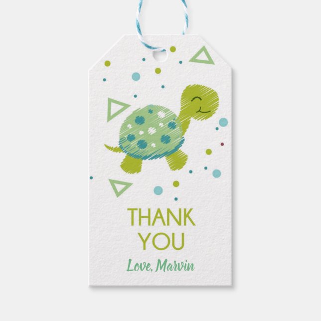 Triangle Turtle Gift Tsag Tags (Front)