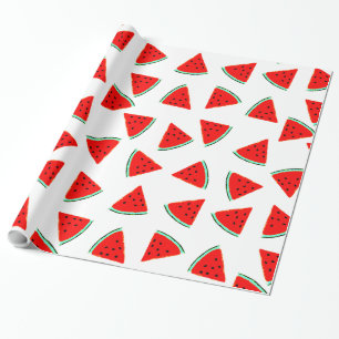 triangle watermelons wrapping paper