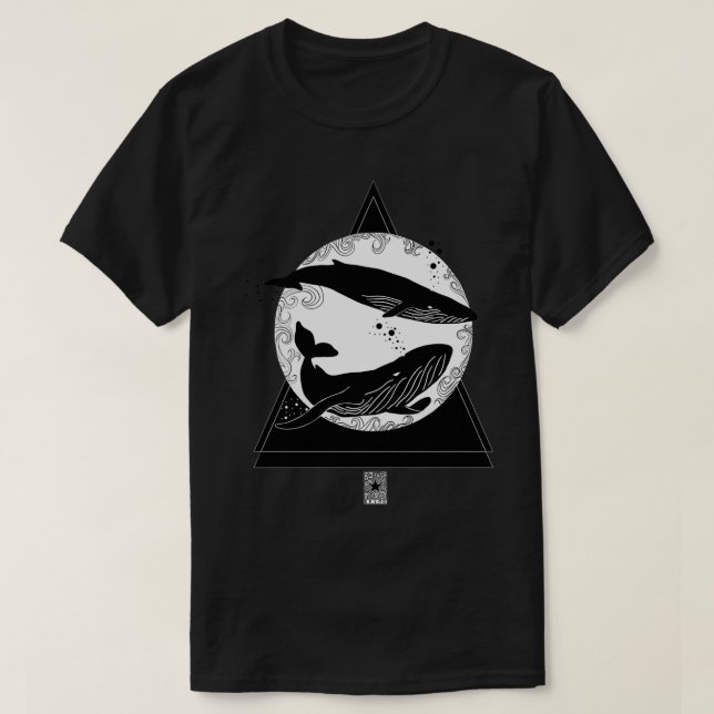 Triangle whales T-Shirt (Design Front)