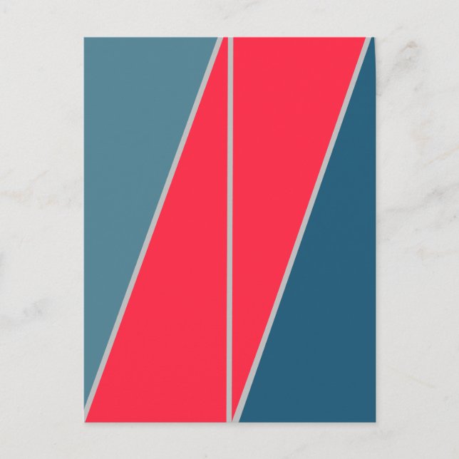 Triangles Abstract Geometric Design Postcard (Front)