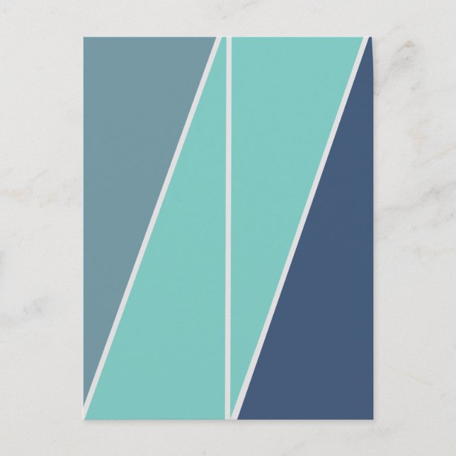 Triangles Abstract Geometric Design Postcard (Front)