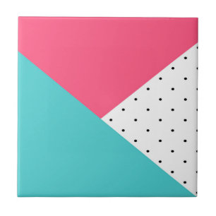 Triangles Abstract Pattern Ceramic Tile