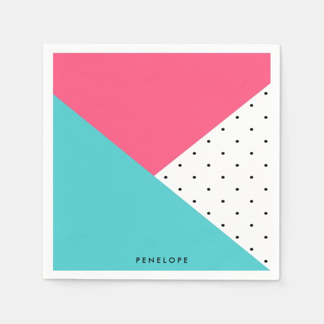 Triangles Abstract Pattern Napkins (Front)