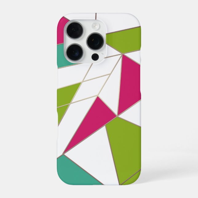 Triangles abstract print geometrical geometry mode iPhone case (Back)
