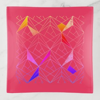 Triangles And Custom Color Trinket Trays