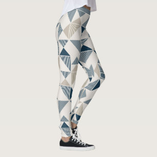 Triangles Dashes Lines Leggings