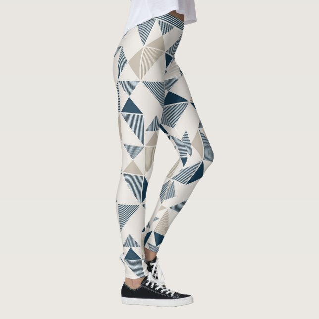 Triangles Dashes Lines  Leggings (Right)