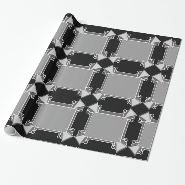 triangles deco wrapping paper (Unrolled)