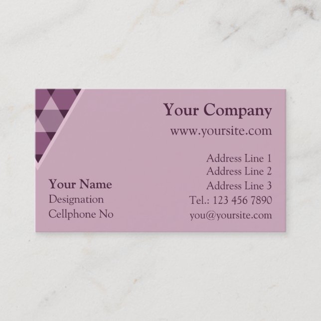 Triangles Decoration Business Card (Front)