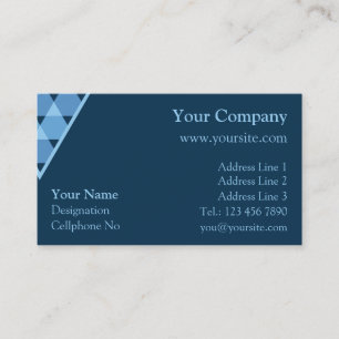 Triangles Decoration Business Card