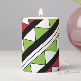 Triangles Diagonal Stripes Pattern