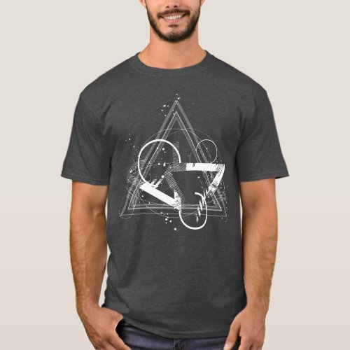 Triangles geometric composition T_Shirt