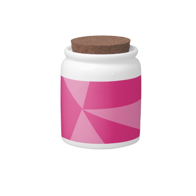 Triangles geometric pattern candy jar (Front)