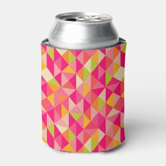 Triangles geometrical pattern can cooler (Can Front)