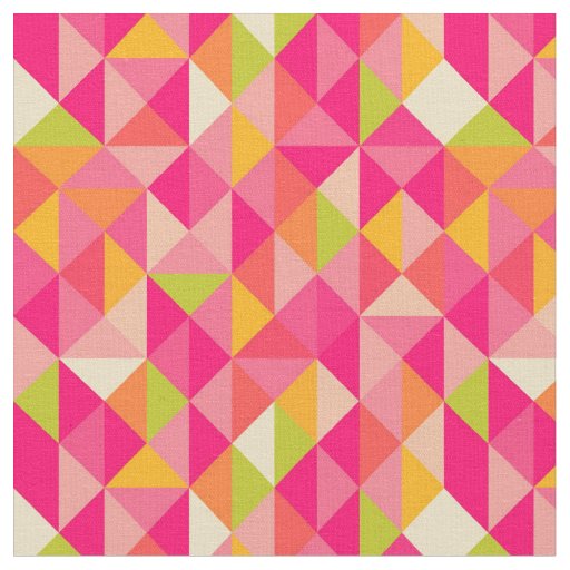 Triangles geometrical pattern fabric