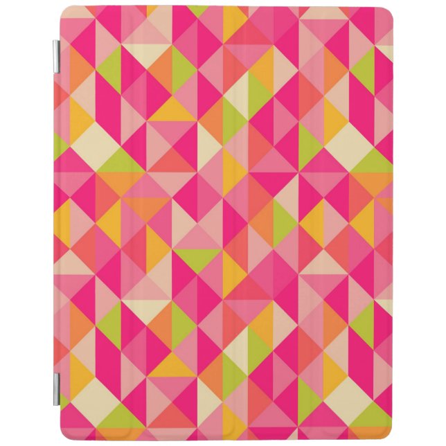 Triangles geometrical pattern iPad smart cover (Front)