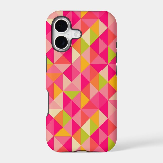 Triangles geometrical pattern iphone case (Back)