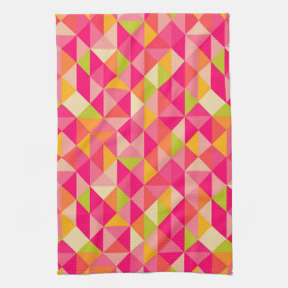 Triangles geometrical pattern kitchen towel