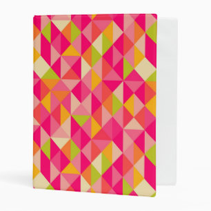 Triangles geometrical pattern mini binder