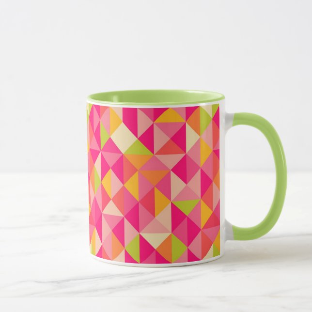 Triangles geometrical pattern mug (Right)