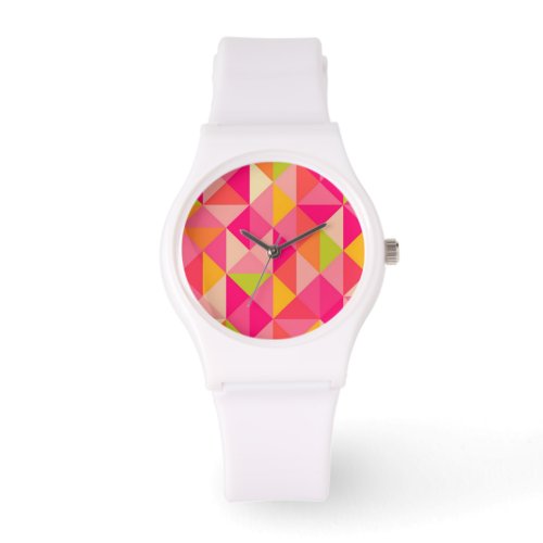 Triangles geometrical pattern watch