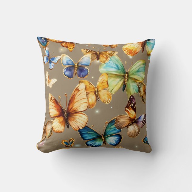 Triangles, hexagons, or abstract shapes. throw pillow (Front)