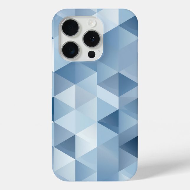 Triangles in blue and gray Case-Mate iPhone case (Back)