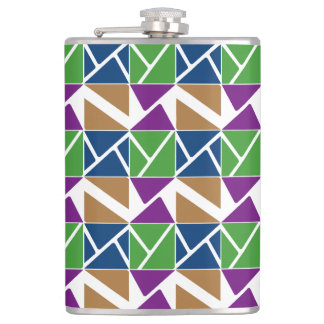 Triangles in Different Angles Graphic Design Flask