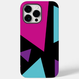 Triangles in Pink, Purple, Blue and Black Case-Mate iPhone 14 Pro Max Case