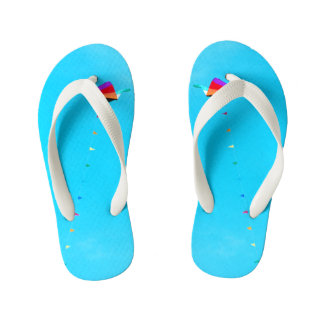 Triangles in the Sky Kid's Flip Flops