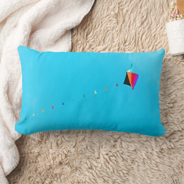 Triangles in the Sky Lumbar Pillow (Blanket)