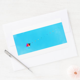 Triangles in the Sky Rectangular Sticker
