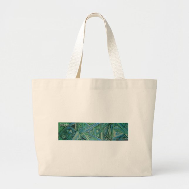 triangles large tote bag (Front)