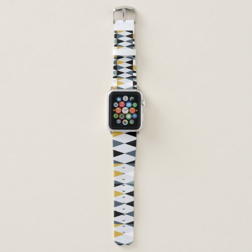 Triangles Modern Vintage Geometric Pattern Apple Watch Band