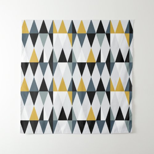 Triangles Modern Vintage Geometric Pattern Tapestry