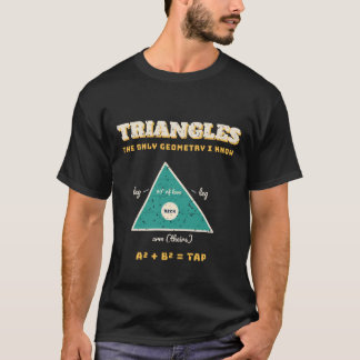 Triangles Only Geometry I Know Jiu Jitsu Shirt