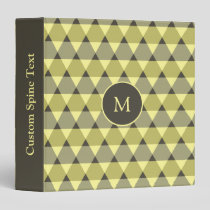 Triangles Pattern 3 Ring Binder