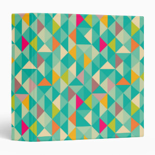 Triangles pattern 3 ring binder