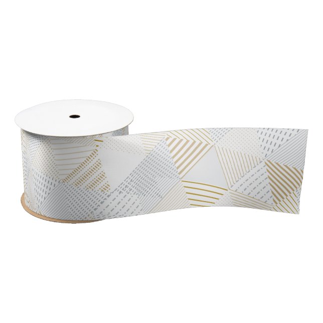 Triangles Pattern 3 Satin Ribbon (Spool)