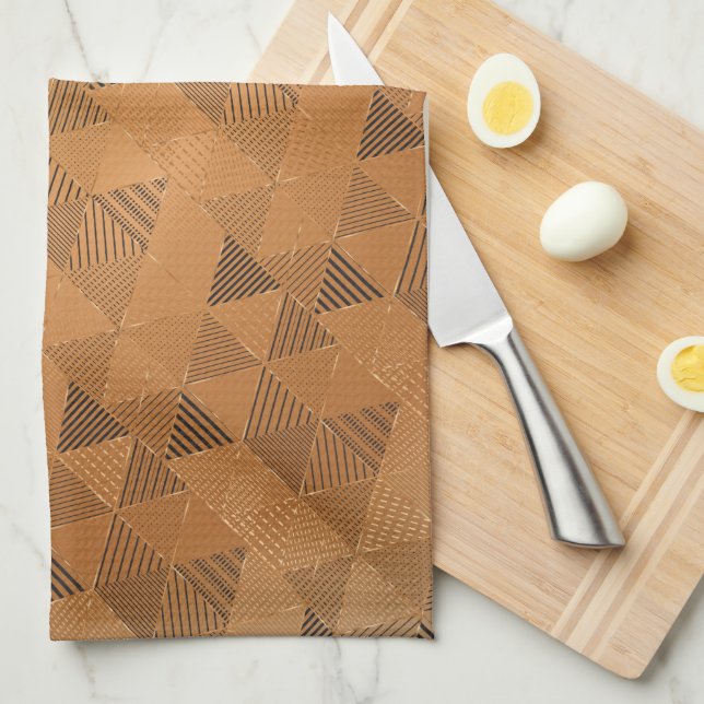 Triangles Pattern 5 Kitchen Towel (Quarter Fold)