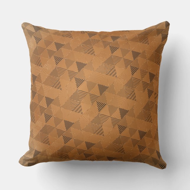 Triangles Pattern 5 Throw Pillow (Front)